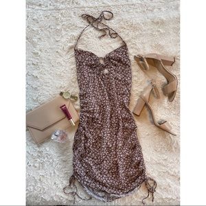 Mahina Boutique Floral Ruched Sun Dress